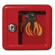 Kép 2/2 - Kulcsszekrény vészkulcs tartó STRAUSS 11,8x2,5x12,7cm piros