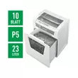 Kép 2/4 - Iratmegsemmisítő LEITZ IQ Office mikrokonfetti P5 10 lap fehér