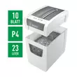 Kép 2/4 - Iratmegsemmisítő LEITZ IQ Slim Home Office konfetti P4 10 lap fehér