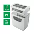Kép 2/4 - Iratmegsemmisítő LEITZ IQ Home Office konfetti P4 10 lap fehér
