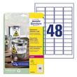 Kép 1/5 - Etikett AVERY L4778-20 45,7x21,2mm időjárásálló poliészter laser 960 címke/doboz20 ív/doboz