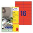 Kép 1/7 - Etikett AVERY 3452 105x37mm univerzális piros 1600 címke/doboz 100 ív/doboz