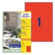 Kép 7/7 - Etikett AVERY 3470 210x297 mm piros univerzális 100 címke/doboz 100 ív/doboz
