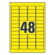 Kép 3/6 - Etikett AVERY L6041-20 45,7x21,2mm univerzális sárga 960 címke/doboz 20 ív/doboz