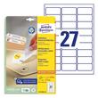 Kép 1/6 - Etikett AVERY L4737REV-25 63,5x29,6mm univerzális visszaszedhető 810 címke/doboz 30 ív/doboz