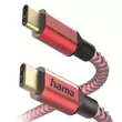 Kép 2/2 - Adatkábel HAMA Reflective USB-C 1,5m piros
