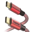 Kép 2/2 - Adatkábel HAMA Reflective USB-C 1,5m piros