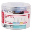 Kép 1/2 - Binder csipesz DELI 51 mm színes 12 darabos