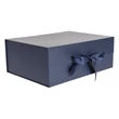 Kép 2/4 - Díszdoboz PROMO összehajtható 33x25x12,5 cm sötétkék