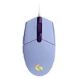 Kép 1/5 - Egér vezetékes LOGITECH G102 LightSync USB 6 gombos 8000 DPI lila