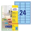 Kép 1/5 - Etikett AVERY L6032-20 63,5x33,9mm univerzális kék 480 címke/doboz 20 ív/doboz