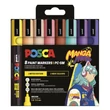 Kép 1/2 - Filctoll UNI Posca PC-5M Manga Hero 8 darabos