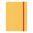 Kép 1/2 - Gumis mappa LEITZ Cosy A/4 műanyag extra belső zsebes melegsárga