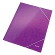 Kép 1/3 - Gumis mappa LEITZ Wow A/4 karton 15 mm lila