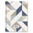 Kép 1/2 - Határidőnapló VECTRALINE Geometria B/6 napi fehér lapos 2026.