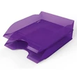 Kép 2/2 - Irattartó tálca DURABLE Basic A/4 átlátszó lila