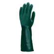 Kép 2/2 - Kesztyű mártott COVERGUARD polimer vegyszerálló zöld 8-as 2 darab/pár