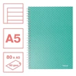 Kép 2/3 - Spirálfüzet vonalas ESSELTE A/5 80 lapos Colour Breeze zöld