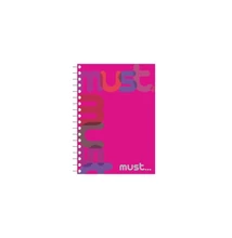 SPIRÁLFÜZET MUST B/5 96 LAPOS VONALAS
