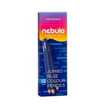 Színes ceruza NEBULO Jumbo háromszögletű kék