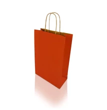 Sodrottfüles papírtáska 320x420 mm 150 mm talp L méret  piros