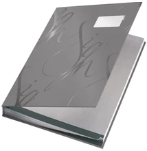 Aláírandókönyv LEITZ A/4 karton 18 részes szürke