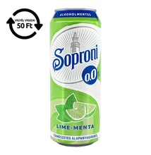 Alkoholmentes sör SOPRONI lime-menta 0,0% 500 ml DRS