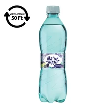 Ásványvíz szénsavas NATURAQUA Emotion Szeder-Lime Zero 0,5L DRS