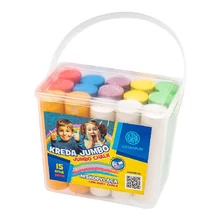 Aszfaltkréta ASTRA FUN vödrös jumbo 15 darabos