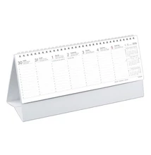 Asztali naptár kép nélküli TOPTIMER T065 álló fehér lapos papír táblás 2026.