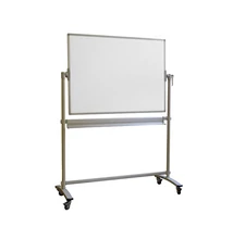 Átfordítható tábla MEMOBE mobil mágneses kétoldalas 90x120 cm magasság 180 cm állvánnyal