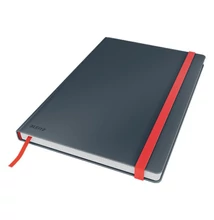 Beírókönyv kockás LEITZ B/5 80 lapos Cosy Soft Touch keményfedeles bársonyszürke