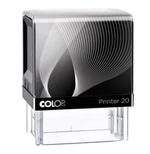 Bélyegző COLOP Printer IQ20 fekete ház kék párnával