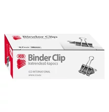 Binder csipesz ICO 19mm 12 darabos