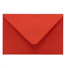 Boríték színes KASKAD LC/6 enyvezett 114x162mm 28 korallpiros 50 darabos