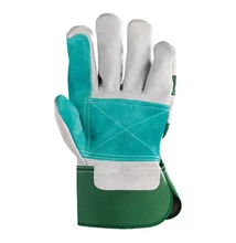 Bőrkesztyű COVERGUARD vászon zöld 12-es 2 darab/pár