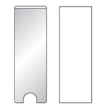 Címketartó tok DJOIS öntapadós gerincjelölő betétlappal 25x75 mm 12 darabos