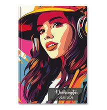 Diák zsebkönyv TOPTIMER papírborító B/6 heti 120x170mm Girl 2025-2026