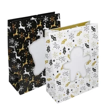 Dísztasak CREATIVE Special XL 33x45x16 cm karácsonyi színes fényes szalagfüles