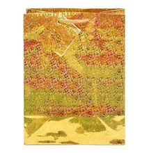 Dísztasak CREATIVE Special Hologram M 18x23x10 cm egyszínű arany sodort füles