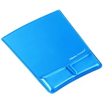 Egéralátét géltöltésű csuklótámasszal FELLOWES Health-V Crystal kék