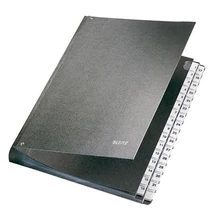 Előrendező LEITZ A/4 pp/karton A-Z fekete