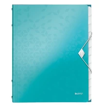 Előrendező LEITZ Wow A/4 PP 12 részes jégkék