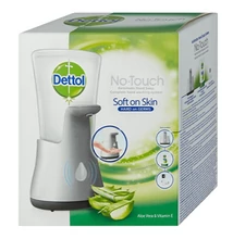 Érintés nélküli antibakteriális kézmosó készülék+utántöltő DETTOL aloe verás 250ml
