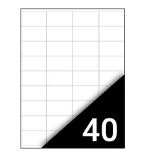 Etikett FORTUNA 48,5x25,4mm univerzális 4000 címke/doboz 100 ív/doboz