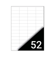 Etikett FORTUNA 52,5x21,2mm univerzális 5200 címke/doboz 100 ív/doboz