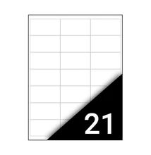 Etikett FORTUNA 63,5x38,1mm univerzális 2100 címke/doboz 100 ív/doboz