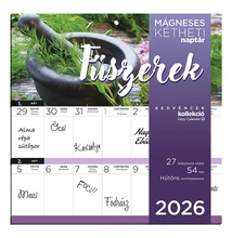 Falinaptár mágneses LIZZY CARD 220x220mm 2 hetes Fűszernövények 2026.
