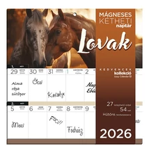 Falinaptár mágneses LIZZY CARD 220x220mm 2 hetes Lovak 2026.
