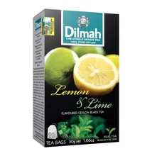 Fekete tea DILMAH Lemon & Lime 20 filter/doboz